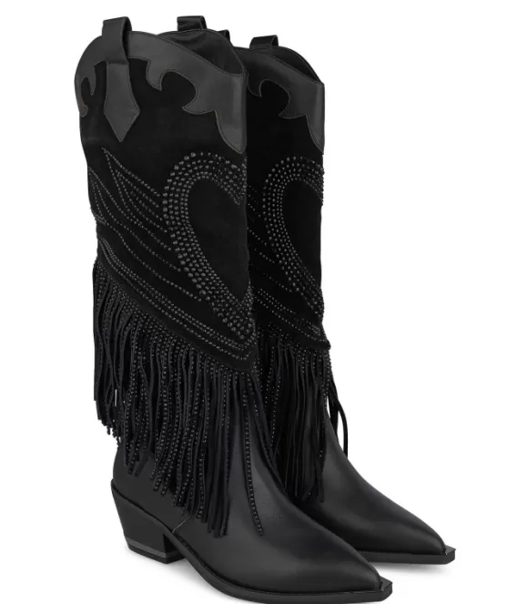 Flache Stiefel | Alma en Pena Kaufen Sie Bota Con Flecos