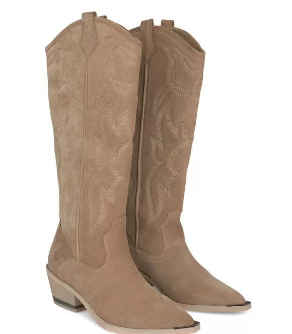 Flache Stiefel | Alma en Pena Kaufen Sie Bota Cowboy Con Bordado