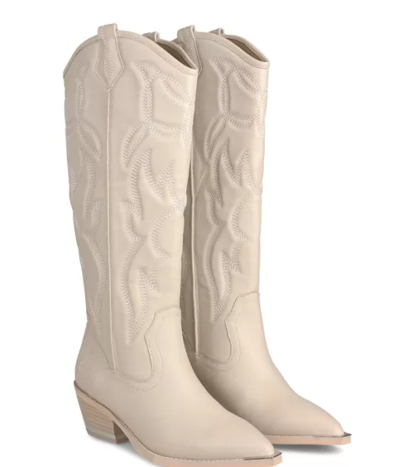 Flache Stiefel | Alma en Pena Kaufen Sie Bota Cowboy Con Bordado