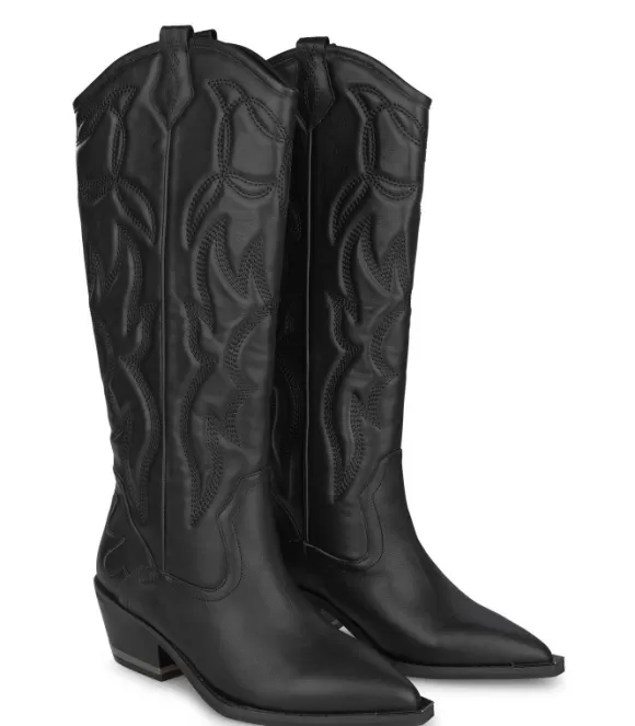 Flache Stiefel | Alma en Pena Kaufen Sie Bota Cowboy Con Bordado