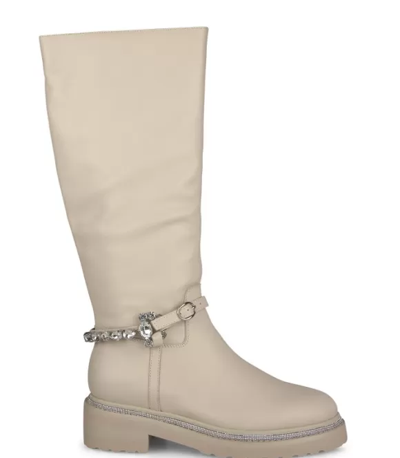 Flache Stiefel | Alma en Pena Kaufen Sie Flache High-Top-Stiefel