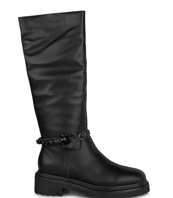 Flache Stiefel | Alma en Pena Kaufen Sie Flache High-Top-Stiefel