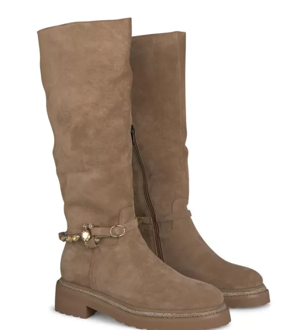 Flache Stiefel | Alma en Pena Kaufen Sie Flache High-Top-Stiefel