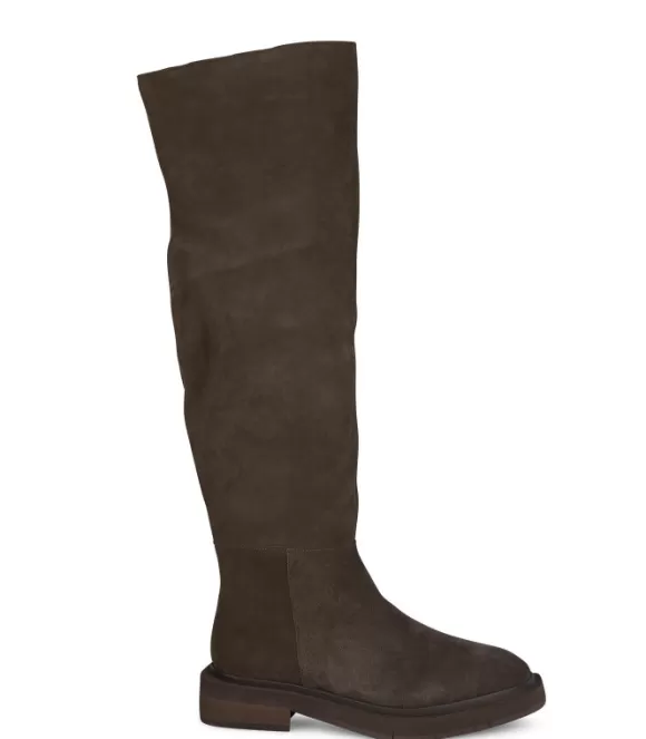 Flache Stiefel | Alma en Pena Kaufen Sie High-Top-Stiefel Aus Leder