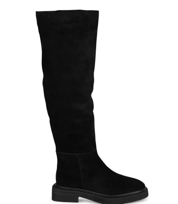 Flache Stiefel | Alma en Pena Kaufen Sie High-Top-Stiefel Aus Leder