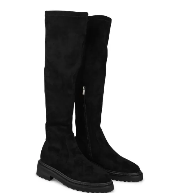 Flache Stiefel | Alma en Pena Kaufen Sie Verstellbare High-Top-Stiefel